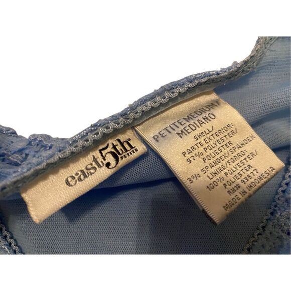 East 5th Petite Lace T Shirt Fairycore Preppy Summer Coastal Beach Coquette - Picture 5 of 9